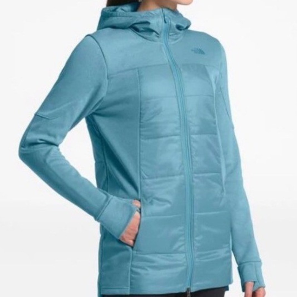 The North Face Women's Motivation Hybrid Long Jacket Blue/Teal Size S Outdoor